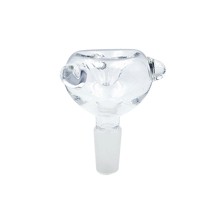 GOG 14mm GLASS BOWL W/MALE JOINT CONNE CLEAR