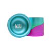 NEU DRY HERB GRINDER TOOTHLESS 63mm 4pt TEAL RED