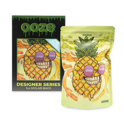 OOZE MYLAR BAGS 10 PACK 1oz MR.PINEAPPLE