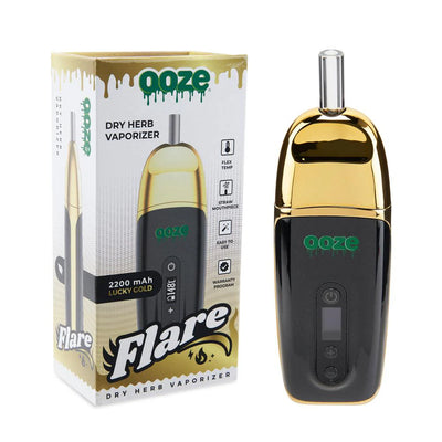OOZE FLARE DRY HERB VAPORIZER KIT LUCKY GOLD