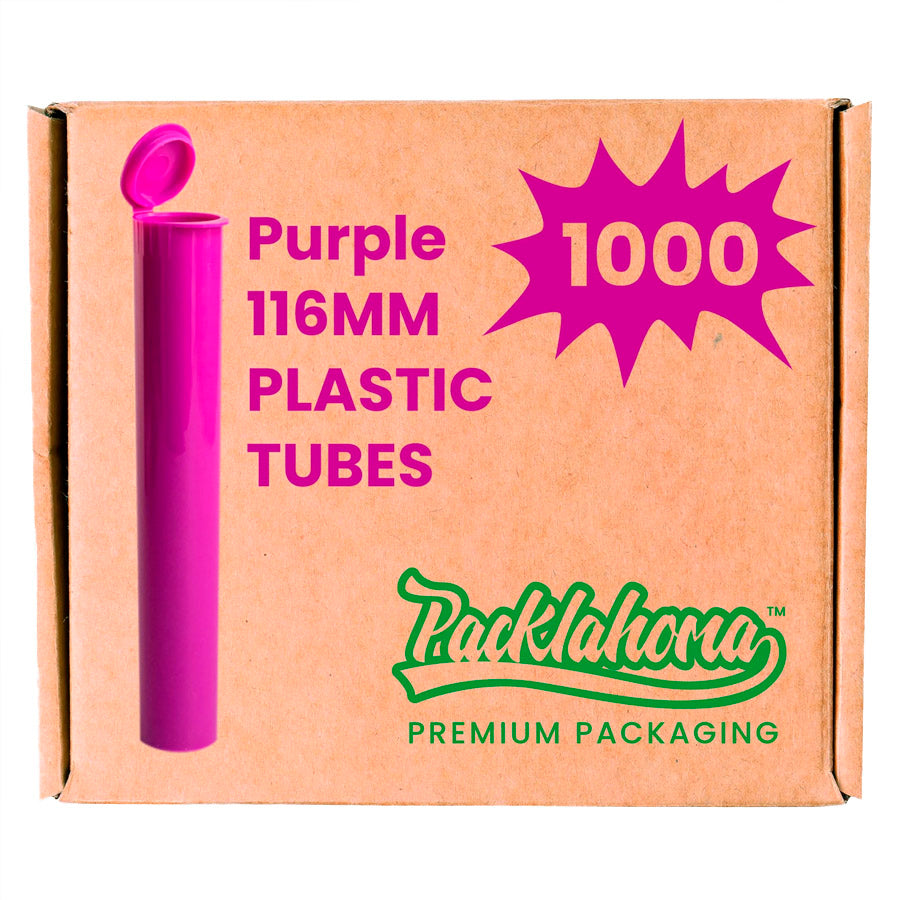 PACKLAHOMA PRE ROLL TUBES 116MM 1000/PK PURPLE