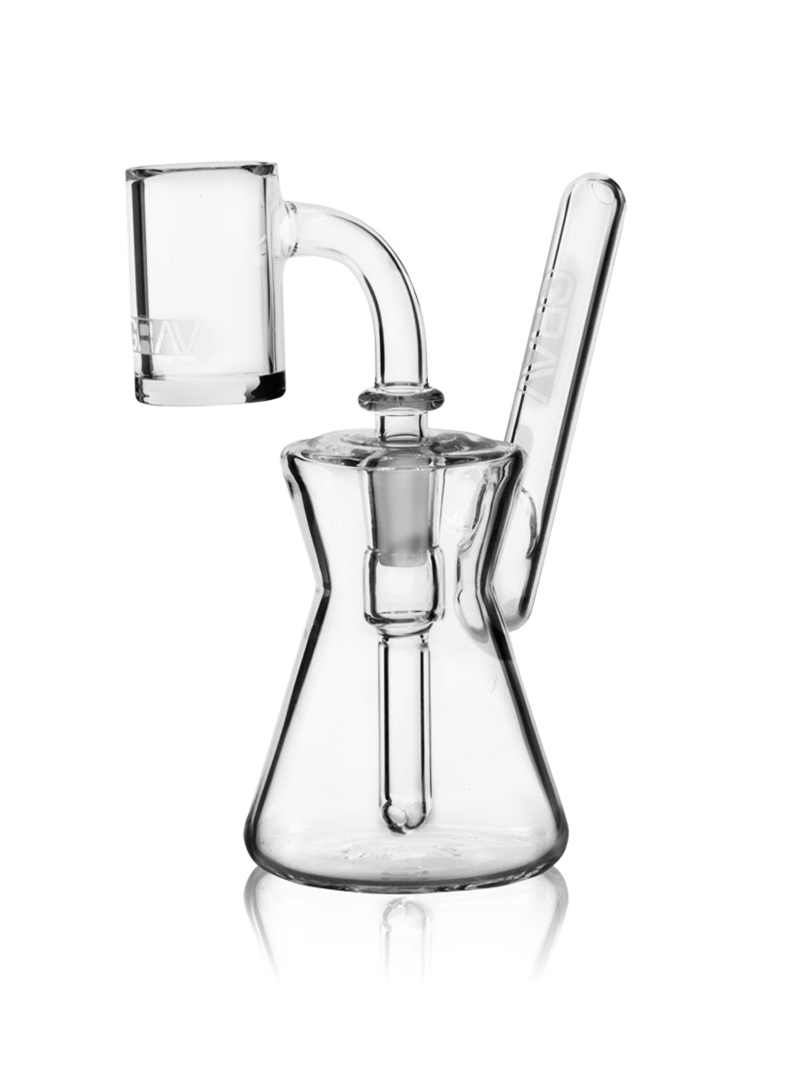 GRAV HOURGLASS POCKET BUBBLER RIG PBHR.0 CLEAR