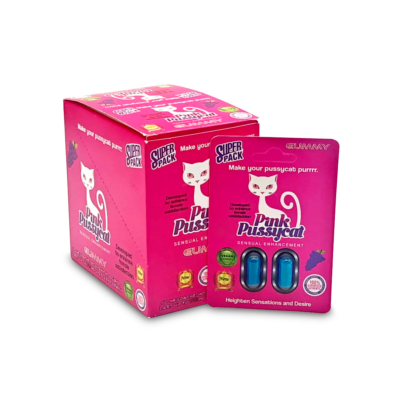 PINK PUSSYCAT GUMMY 2pk 24pk Sensual Enhancement