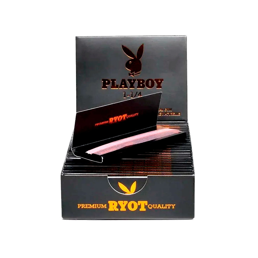 PLAYBOY by RYOT ROLLING PAPERS 1-1/4 25ct/BOX ROSE GOLD
