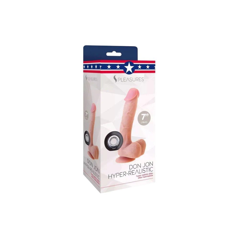 PLEASURES DON JON ADULT TOY HYPER REALISTIC DILDO