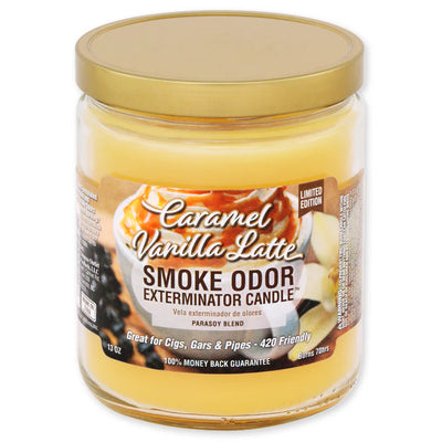 SMOKE ODOR CANDLE 13oz CARAMEL VANILLA LATTE