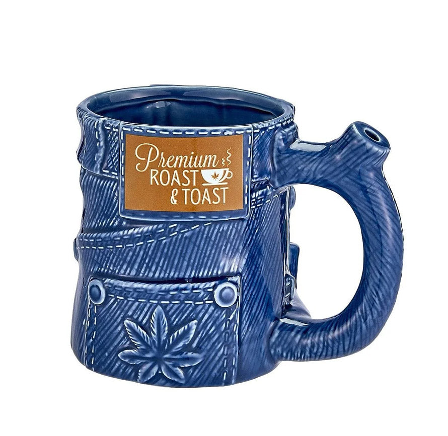 PREMIUM ROAST & TOAST CERAMIC MUG DENIM