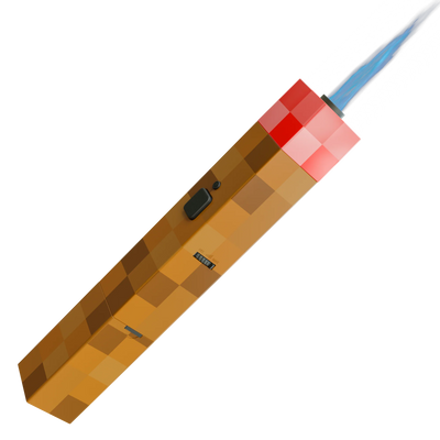 SMYLE PIXEL TORCH w/STORAGE COMPARTMENT RED