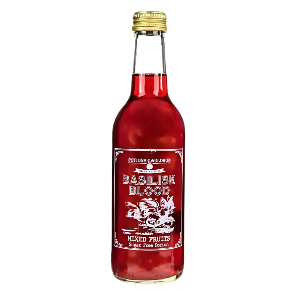 EXOTIC SODA THE POTIONS CAULDRON 330ML BOTTLE SUGAR FREE MIXED FRUITS