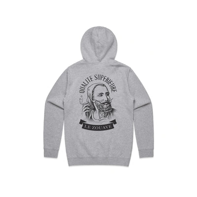 ZIG-ZAG HOODIE QUALITE SUPERIEURE HEATHER GREY MEDIUM