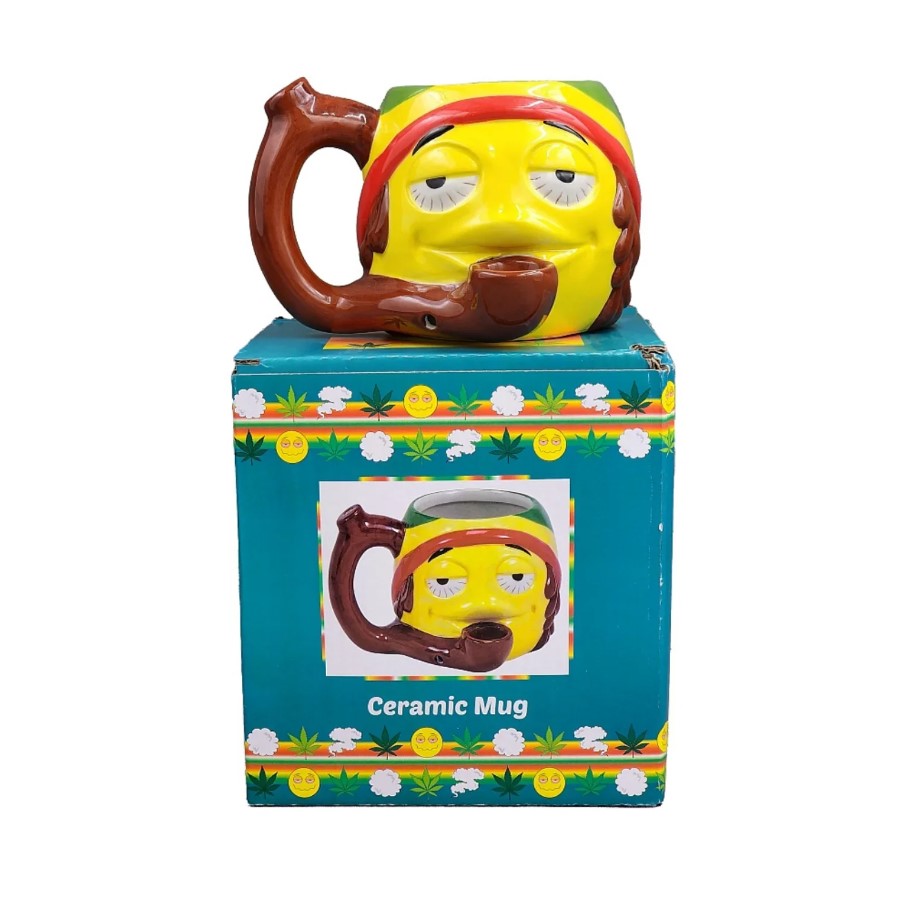 RASTA STONER EMOJI CERAMIC MUG #88100