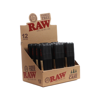 RAW THREE TREE PRE-ROLL CASE 12CT/DISPLAY