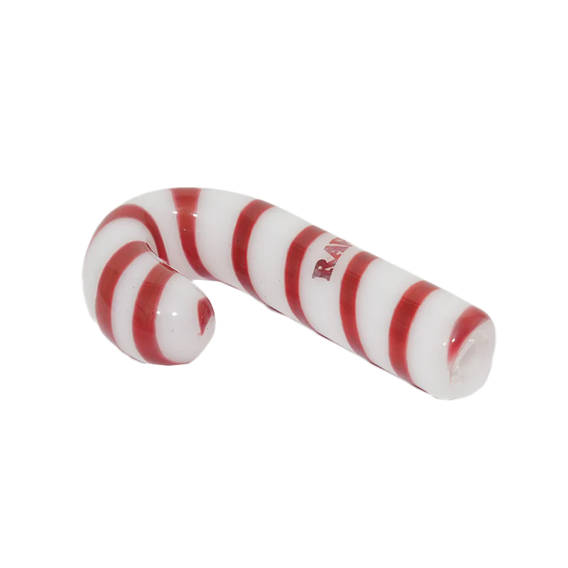 RAWLIBLAZE GLASS CANDY CANE CONE HOLDER