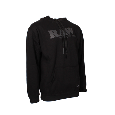RAW HOODIE BLACK ON BLACK SMALL 99363