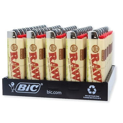 BIC DISPOSABLE LIGHTER RAW SERIES 50 CT DISPLAY RAW ORGANIC