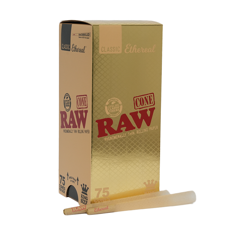 RAW CONE ETHEREAL 1 1/4 SIZE 75CT/BOX
