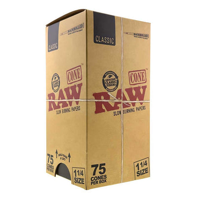 RAW CONE CLASSIC 1 1/4 SIZE 75CT/BOX