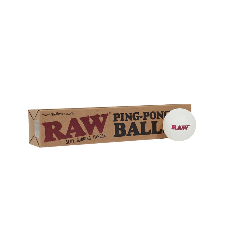 RAW PING-PONG Ball WHITE 40mm SIZE 5pk