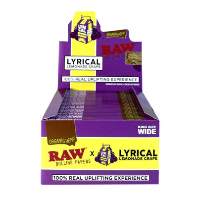 RAW X LYRICAL LEMONADE GRAPE KS WIDE PAPER 50PK/BX