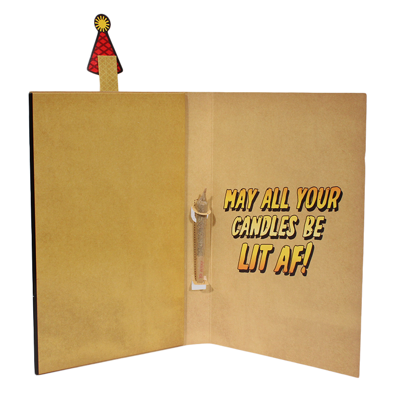 RAW POP-UP BIRTHDAY CARD 5pk