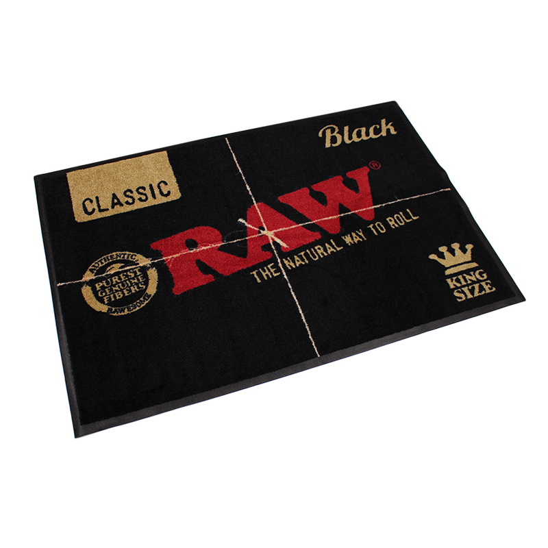 RAW BLACK DOOR MAT SMALL 60CM X 80CM