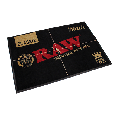 RAW BLACK DOOR MAT SMALL 60CM X 80CM
