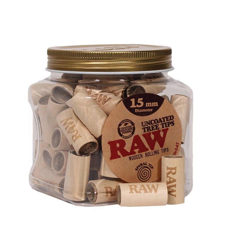 RAW UNCOATED TREE TIPS 15mm 65/PER JAR
