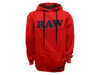 RAW HOODIE RED 100% COTTON MEDIUM