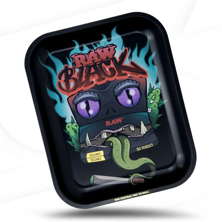 RAW BLACK MONSTER ROLLING TRAY LARGE