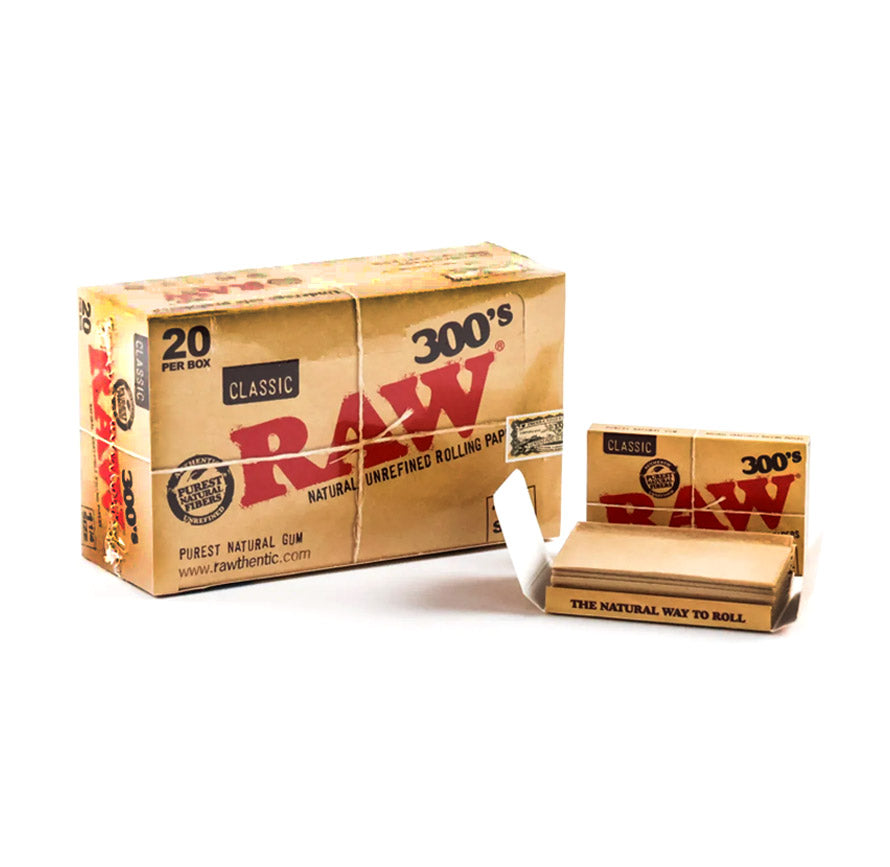 RAW CLASSIC 1 1/4 SIZE 300'S 20 PACKS/BOX 300 LEAVES/PACK 79870