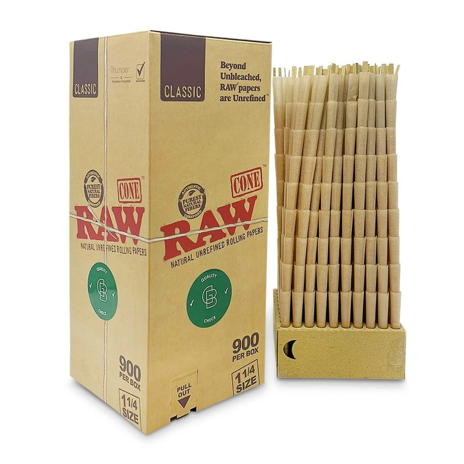 RAW CLASSIC CONE 1 1/4 900/BOX 51620