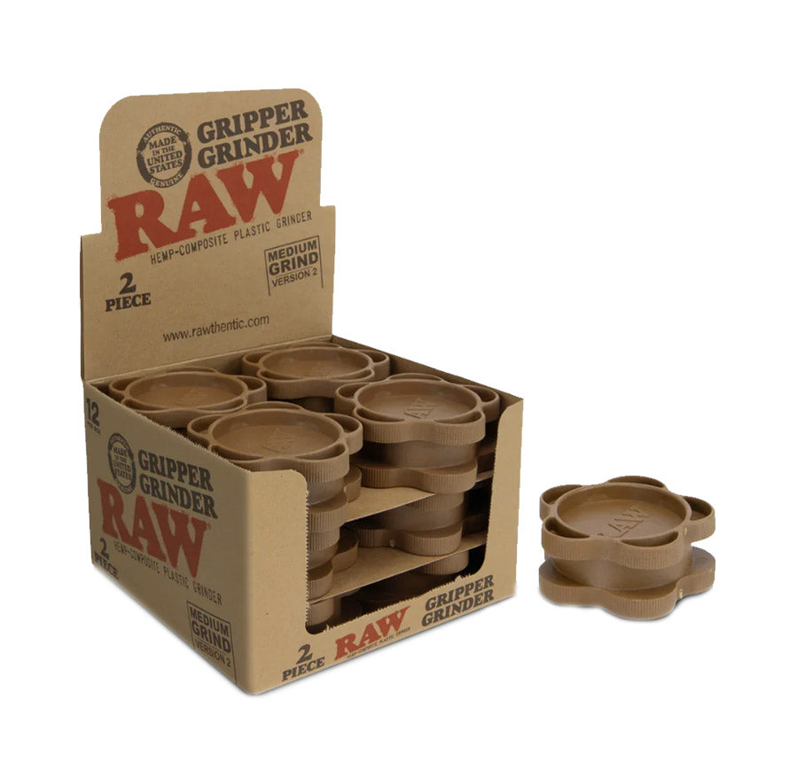 RAW GRIPPER GRINDER 2PT 12PC/BOX MEDIUM GRIND