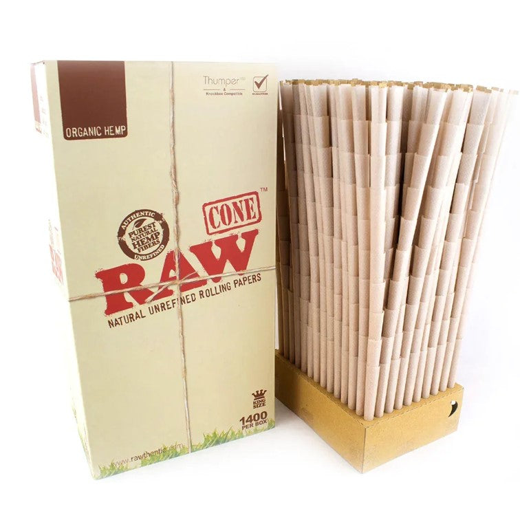 RAW ORGANIC CONE K/S BULK 1400/BOX 89906