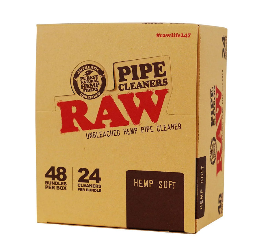 RAW PIPE CLEANERS 48 BUNDLES/BOX 24 CLEANERS/BUNDLE HEMP SOFT 52627