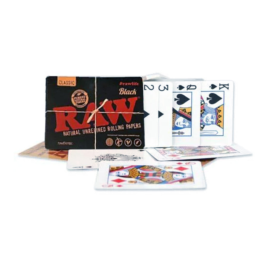 RAW PLAYING CARDS BLACK