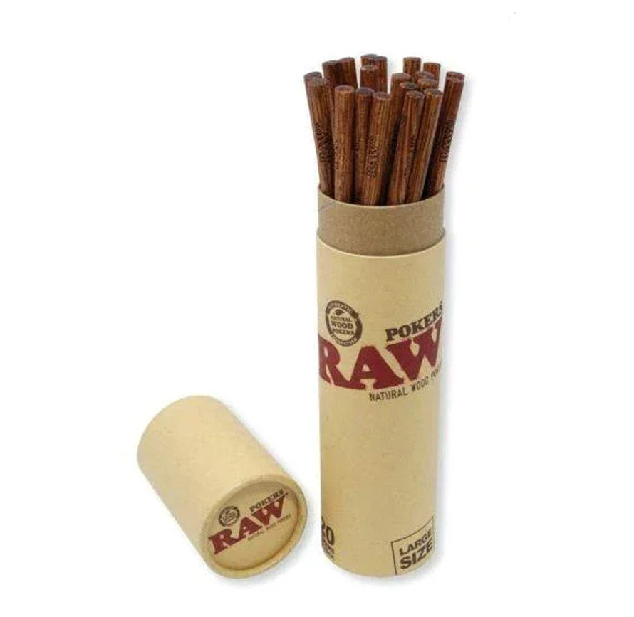 RAW POKERS LARGE SIZE 20 PER PACK