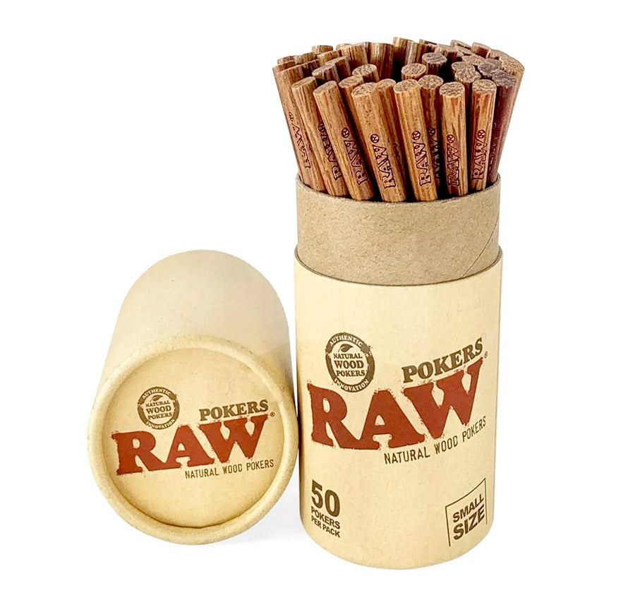 RAW POKERS SMALL SIZE 50 PER PACK