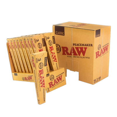 RAW PRE-ROLL CLASSIC PEACEMAKER CONE 3PC/PK 16PK/BOX 51651