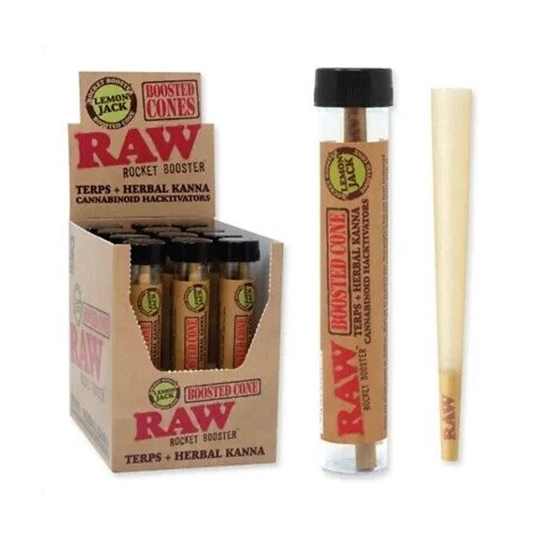 RAW ROCKET BOOSTER CONES 12CT/DISPLAY LEMON JACK 2580