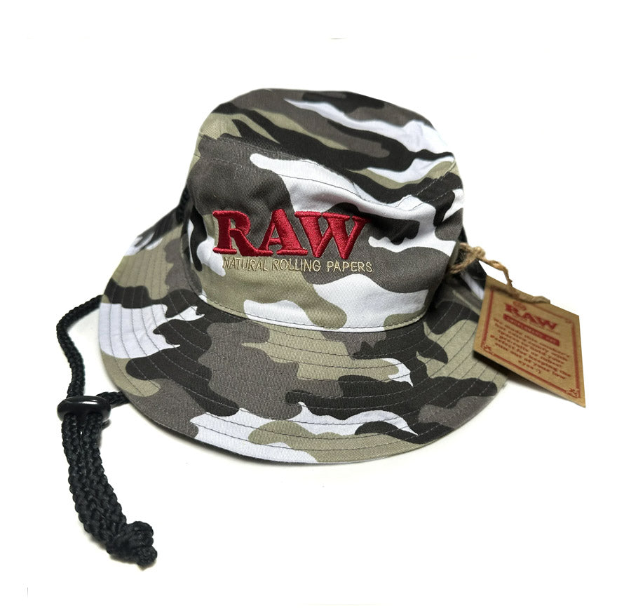 RAW SMOKERSMANS HAT CAMO MEDIUM