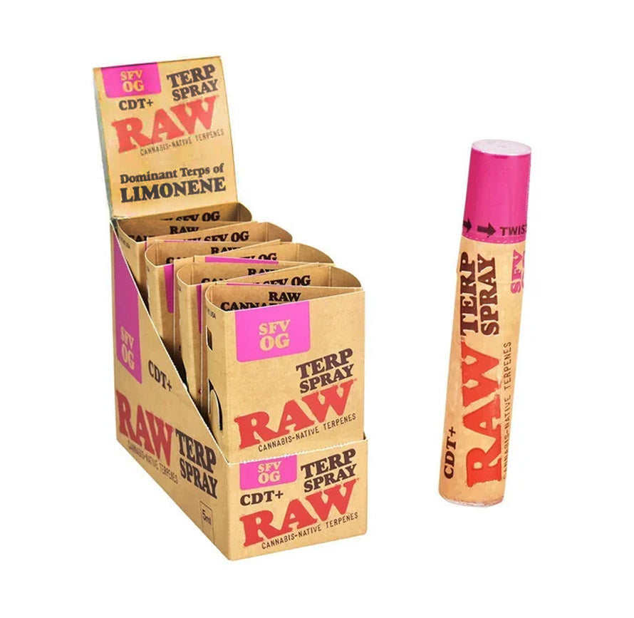 RAW TERPENE SPRAY 5ML 8/PK DISPLAY