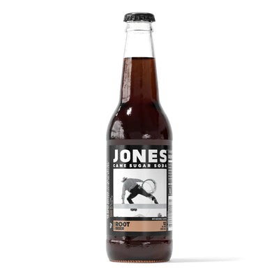 EXOTIC SODA JONES CANE SUGAR SODA 12oz. BOTTLE ROOT BEER