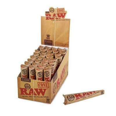 RAW CLASSIC CONE KS 32 PACKS/BOX 3 CONES/PACK 74585