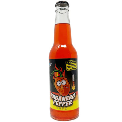 EXOTIC SODA ROCKET FIZZ 12oz. BOTTLE HABANERO PEPPER SODA