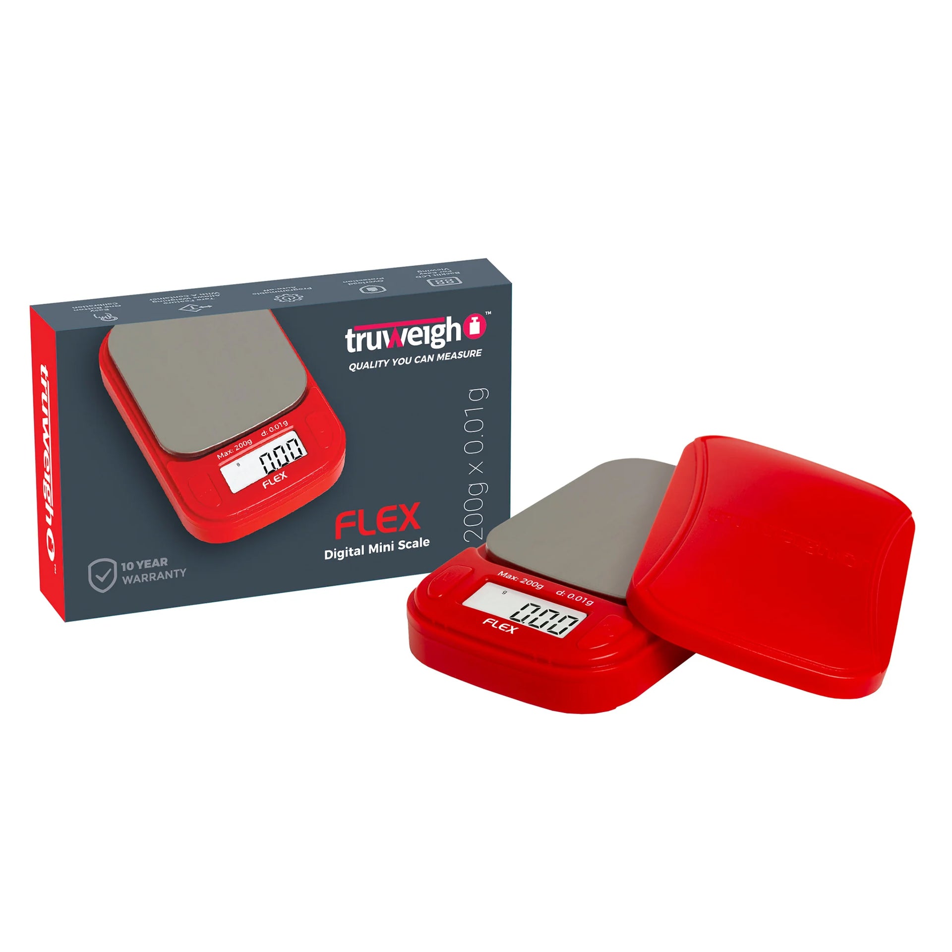 TRUWEIGH MINI SCALE FLEX 200gx0.01g FL-200-OI-RED