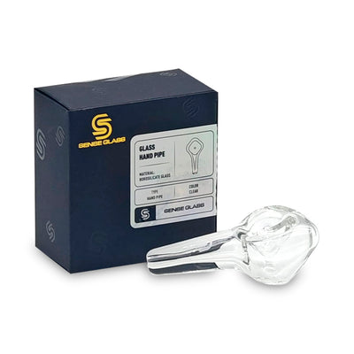 SENSE GLASS GLASS HANDPIPE CLEAR