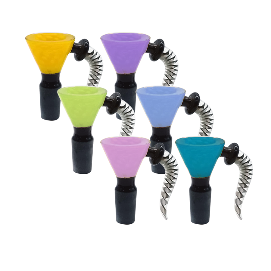 SENSE GLASS PREMIUM GLASS BOWL 14mm MALE (SGB-23) ASST COLOR
