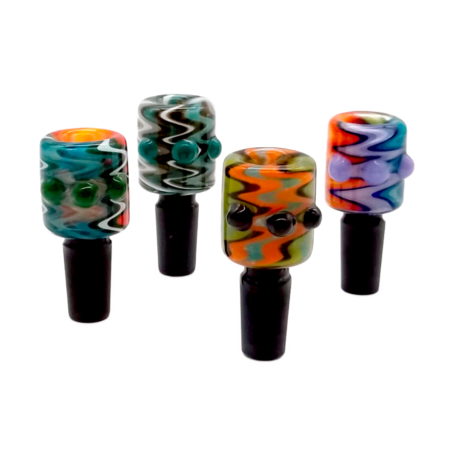 SENSE GLASS PREMIUM GLASS BOWL 14mm MALE (SGB-27) ASST COLOR