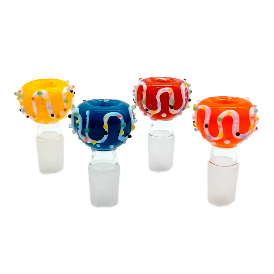SENSE GLASS PREMIUM GLASS BOWL 18mm MALE (SGB-06) ASST COLOR