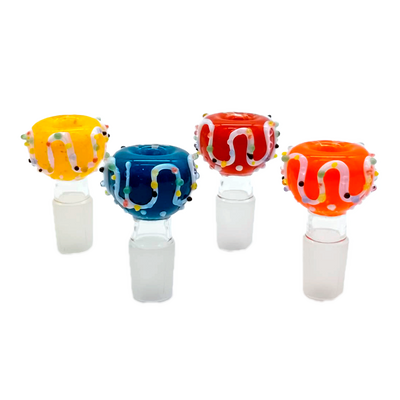 SENSE GLASS PREMIUM GLASS BOWL 18mm MALE (SGB-06) ASST COLOR